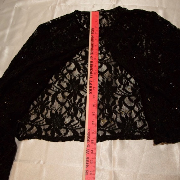 Onyx Nite Lace Jacket Cardigan - Picture 9 of 10